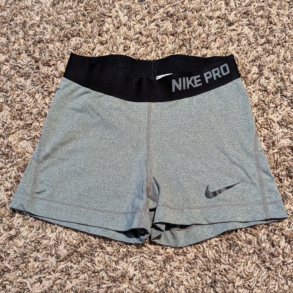 Grey Nike Pro Shorts